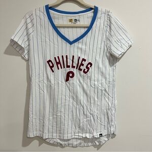 Philadelphia Phillies Women’s Pinstripe Glitter Tee Shirt